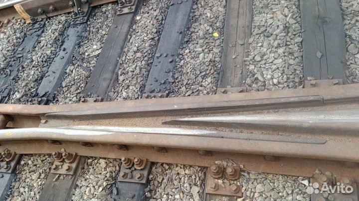 Стрелочный перевод 1/9 на деревянных шпалах