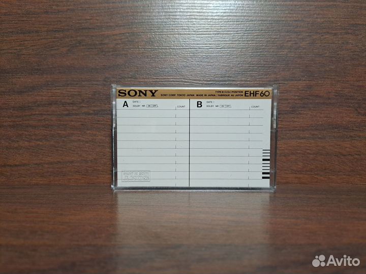 Аудиокассета sony EHF 60