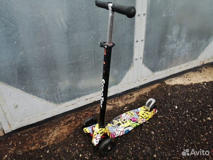 Самокат детский трехколесный бу