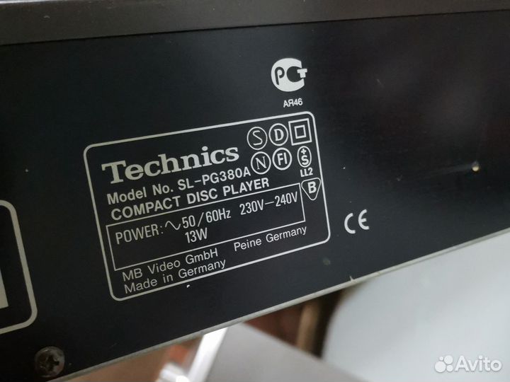 CD Player Technics SL- PG380A