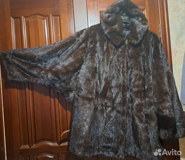 Шуба норковaя летучая мышь 64-66р об-180см