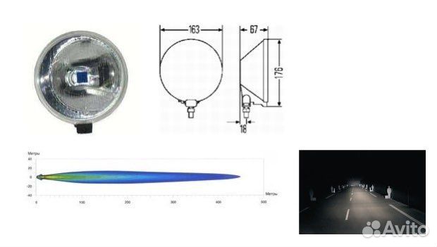Дополнительные фары Hella Comet 500