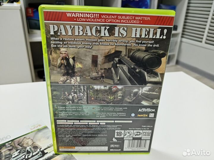 Soldier of Fortune payback Xbox 360 б/у