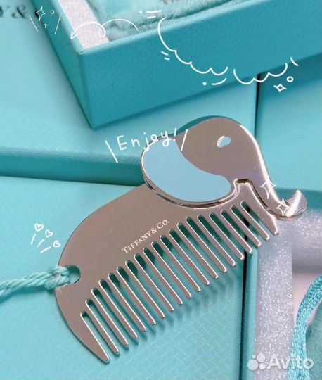 Детская серебряная расческа Tiffany&co