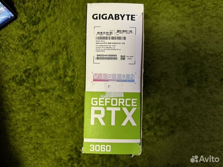 Gigabyte RTX 3060 12 GB Vision