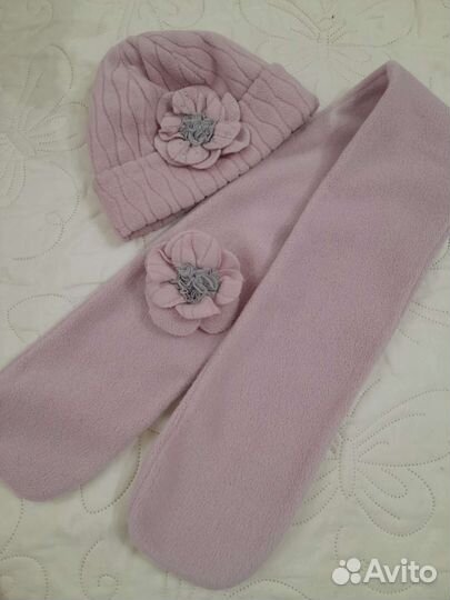 Комплект шапка, шарф, снуд