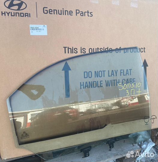 Стекло заднее правое Hyundai Sonata 5 EF