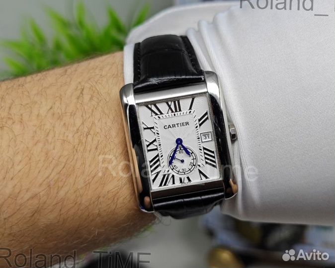 Часы мужские Cartier c гарантией год