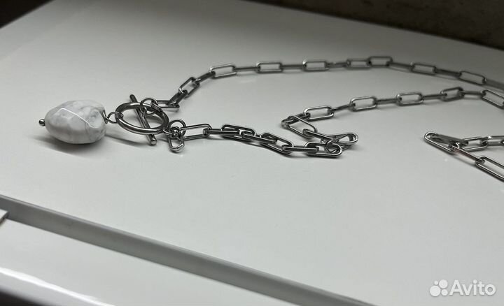 Подвеска с натур.камнем/цепочки