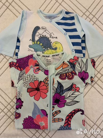 Комбинезоны слипы для новорожденных 62