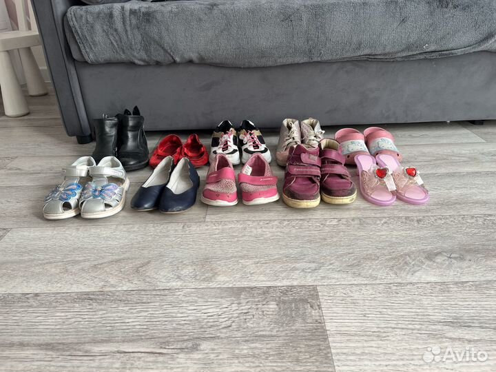 10 пар обуви для девочки (пакетом )