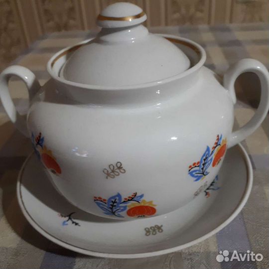 Сахарницы, чайники СССР, фарфор