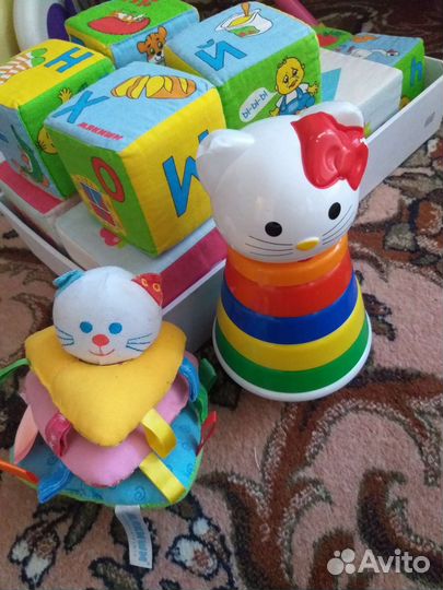 Кубики мякиши пирамидка Мякиши Неваляшка