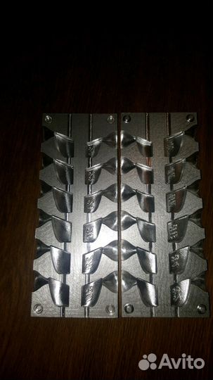 Форма для литья грузил (свободное ухо). 8гр 10г