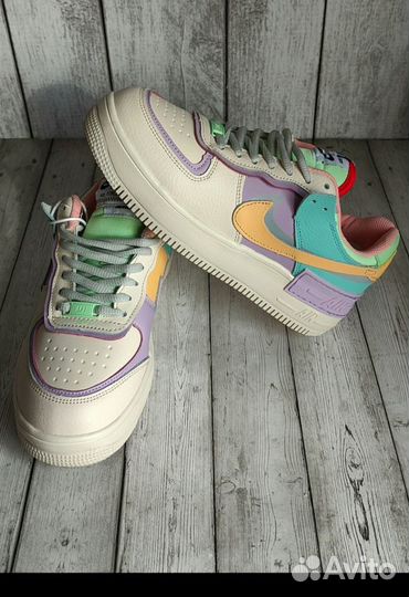 Кроссовки женские зимние на меху nike AIR force 1