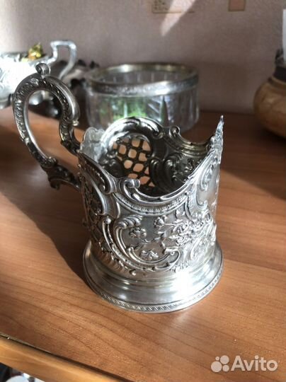 Подстаканник мпз серебряный