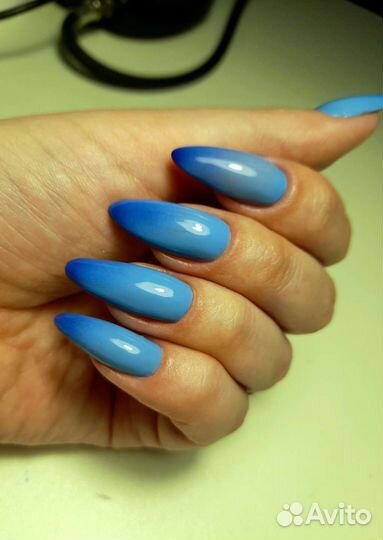 Маникюр гель лак наращивание ногтей