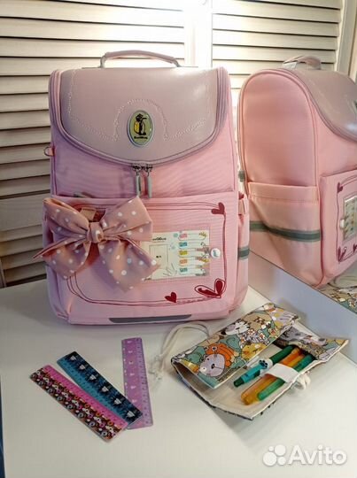 Рюкзак школьный BanGGuie розовый ортопедический