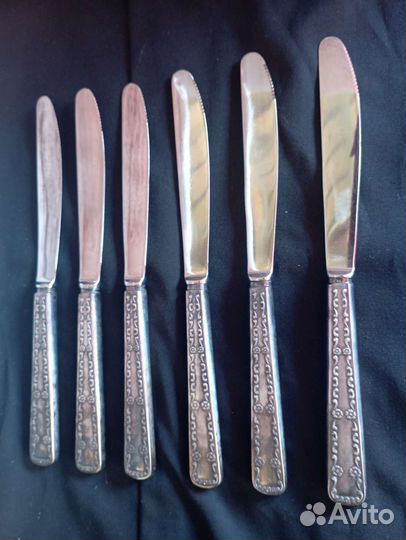 Столовые ножи мельхиор СССР