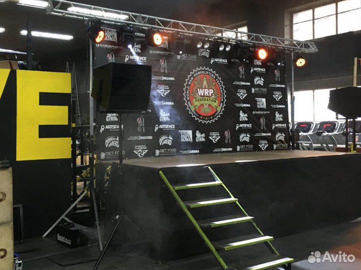 Аренда, свет, звук, подиум