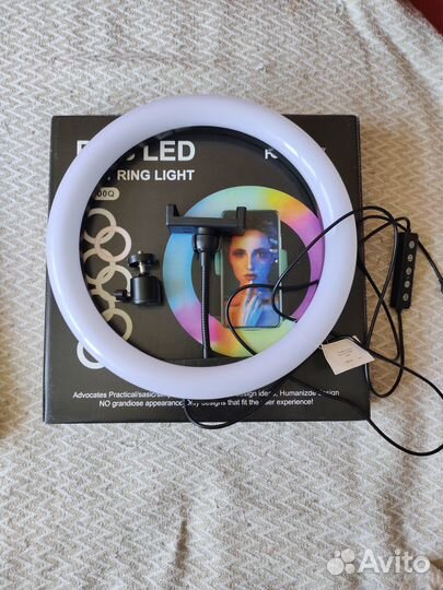 Кольцевая лампа rgb 30 см 36 см