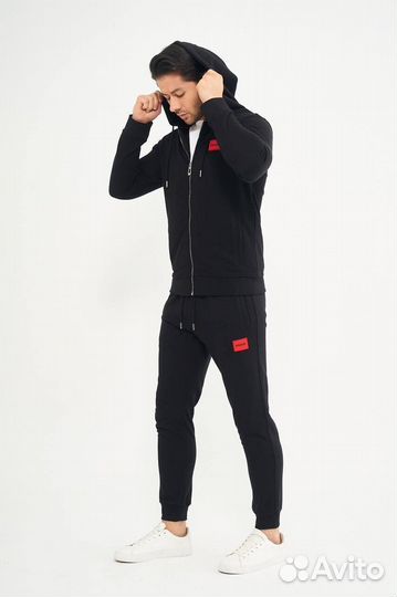 Спортивный костюм Hugo Boss с капюшоном черный