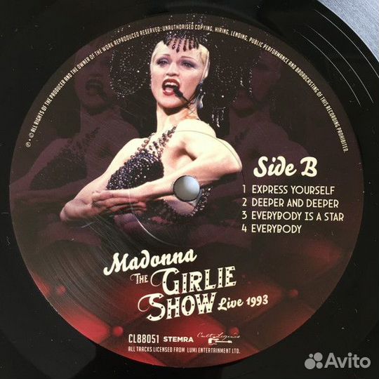 Виниловая пластинка madonna - THE girlie show live