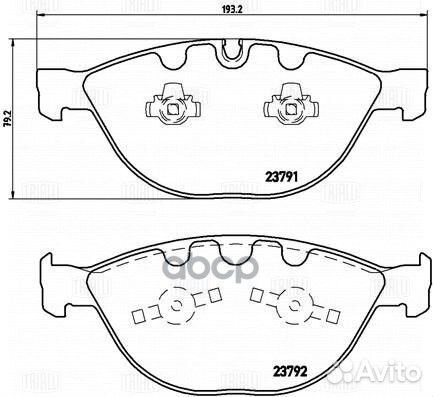 Колодки тормозные дисковые перед PF4225 Tri