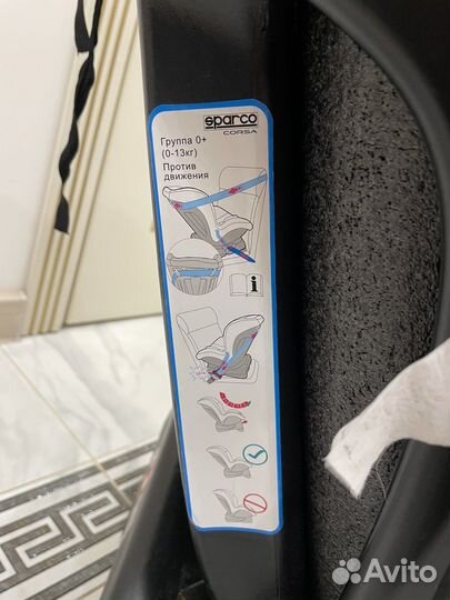 Автокресло sparco corsa 0-18 кг