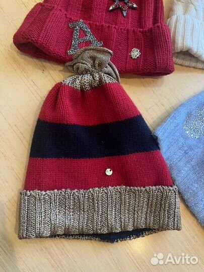 Зимние шапки на девочку