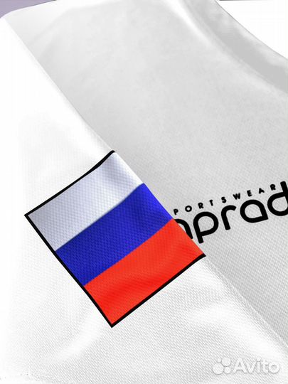 Хоккейная майка белая с гербом