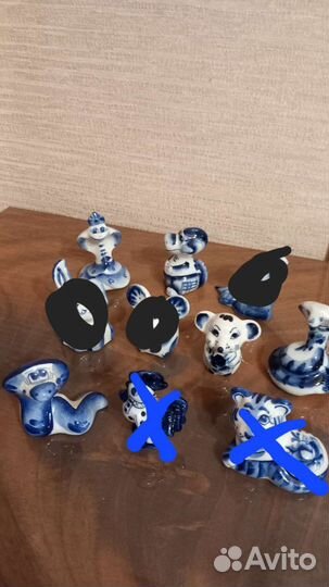 Фигурки/животные гжель