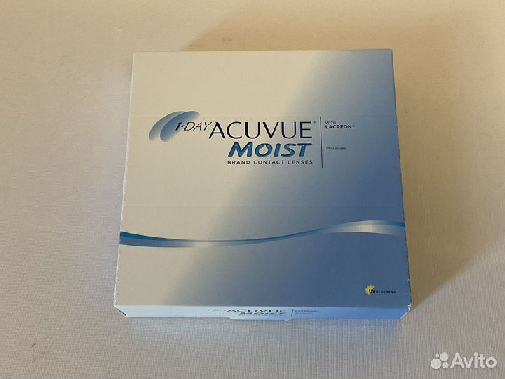 Контактные линзы acuvue moist -4,25 и -4,75