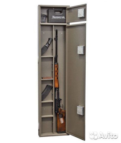 Сейф оружейный Д-6 на 3 ружья С высотой до 1310 мм