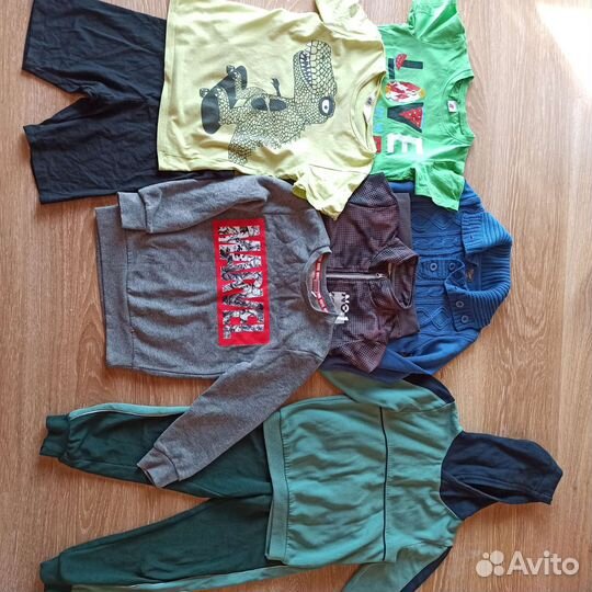 Вещи пакетом на мальчика 122 128