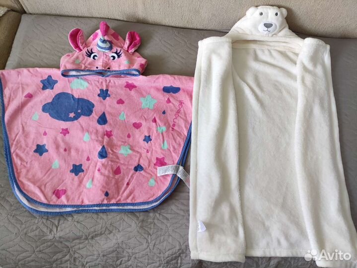 Полотенце пончо детское