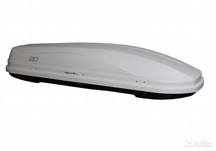 Бокс багажный ED Магнум 420 белый карбон