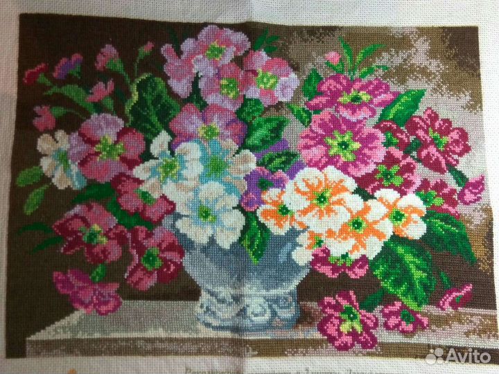 Картины, вышитые крестиком, ручная работа