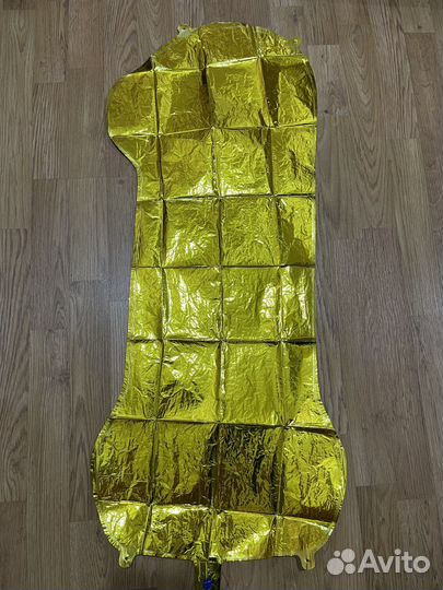 Шар воздушный цифра 1 золото 40дюймов