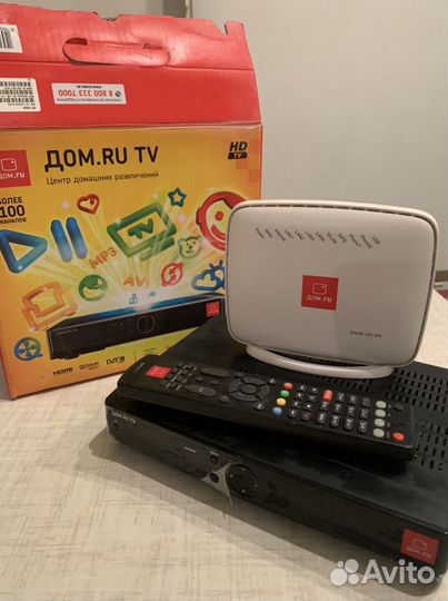 Приставка и роутер дом ру