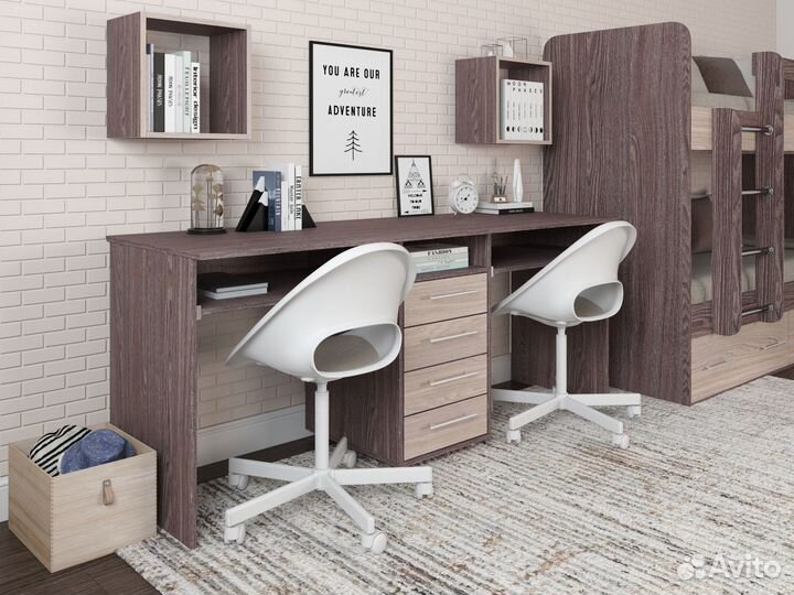 Компьютерный стол для двоих