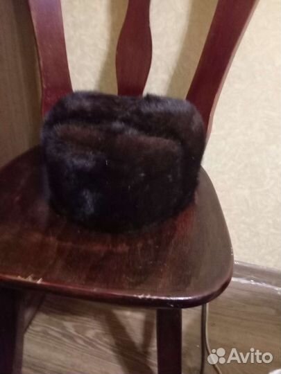 Норковая шапка мужская