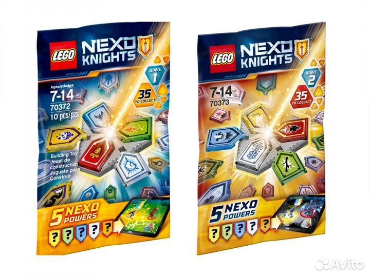 Lego Nexo Knights Комбо Силы 70372 70373 новые