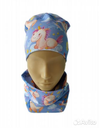 Шапка и снуд для девочки (размер 50-52) комплект