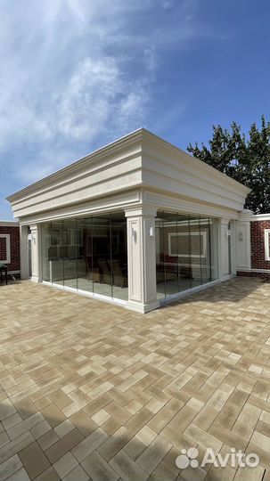 Безрамное остекления террасы, беседки, веранды