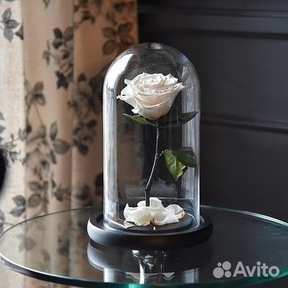 Вечная роза В стеклянной колбе