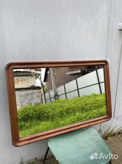 Старинное зеркало, орех, 19в