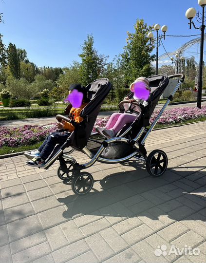 Коляска 2 в 1 для двойни FD Design Zoom Diamond