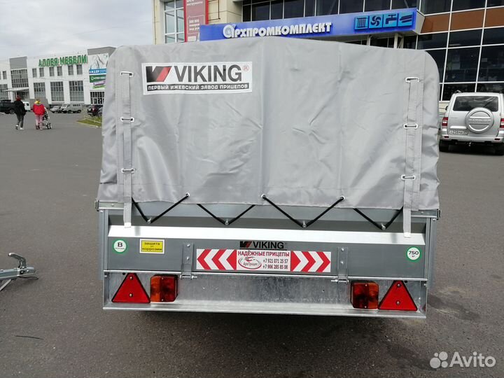 Прицеп 2.50х1.25м с тентом 60см Лайт Про