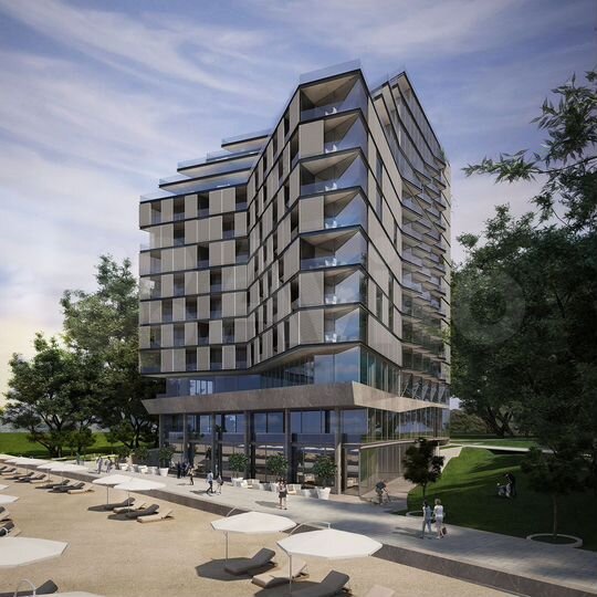 1-к. квартира, 72 м² (Черногория)